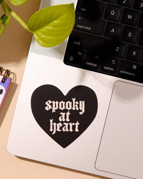 Spooky At Heart Vinyl Sticker