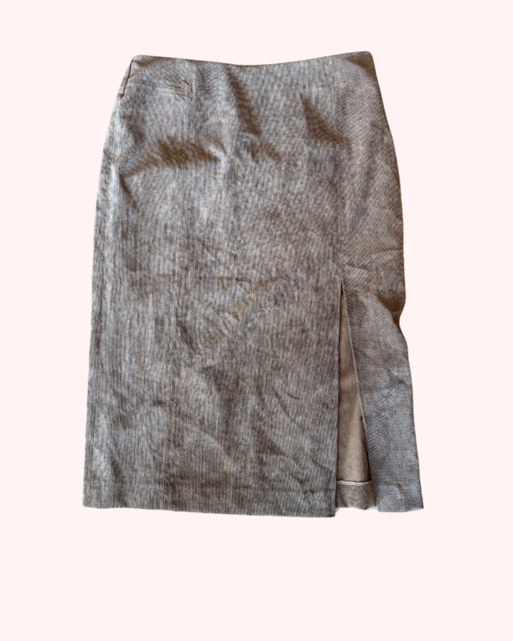 Vintage Brown Corduroy Skirt