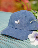 3P4 x Peanuts® - Snoopy Embroidered Dad Hat (Denim)