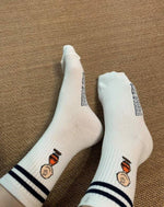 Gray Athletic Snoopy Socks