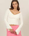 Ivory Tonja Off Shoulder Top