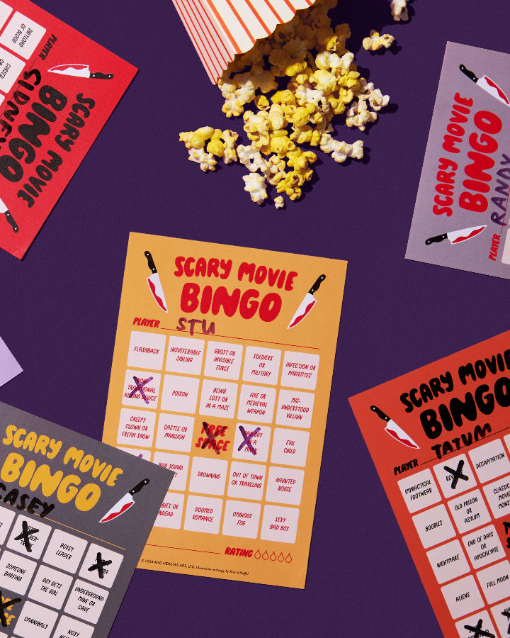 Scary Movie Night Bingo