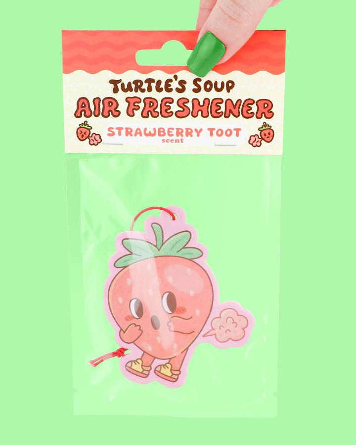 Strawberry Toot Funny Fruit Scented Car Air Freshener