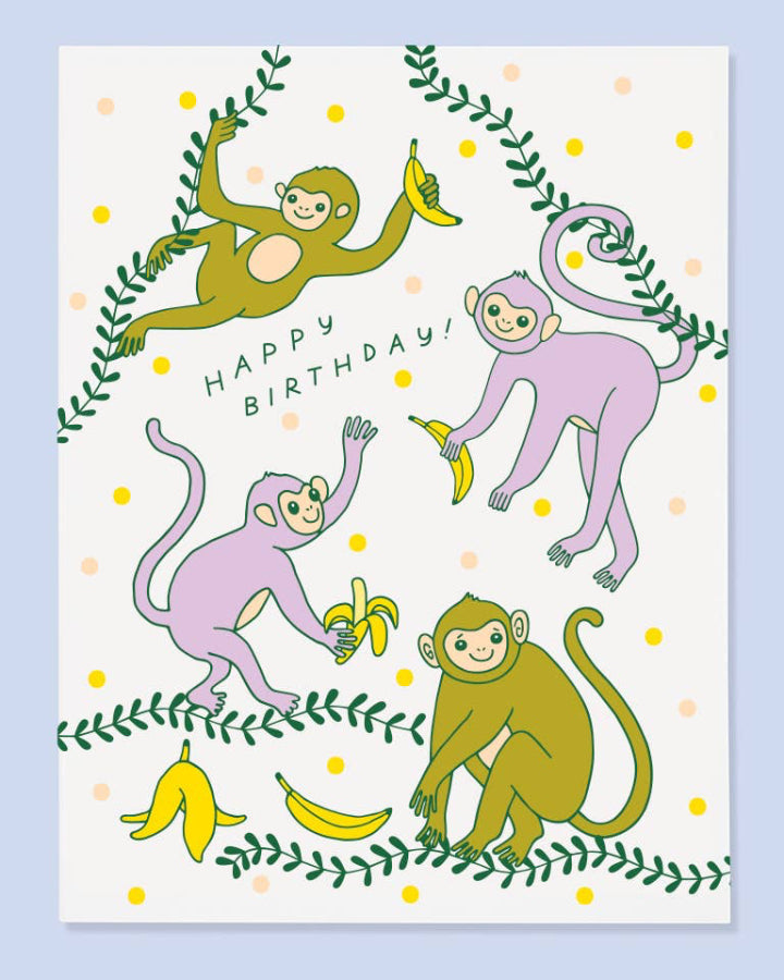 Monkey Bday Card