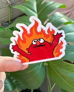 Elmo On Fire Sticker