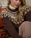Aisle Fuzzy Fair Isle Sweater