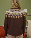Aisle Fuzzy Fair Isle Sweater
