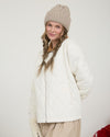 Ivory Quilted Barn Jacket