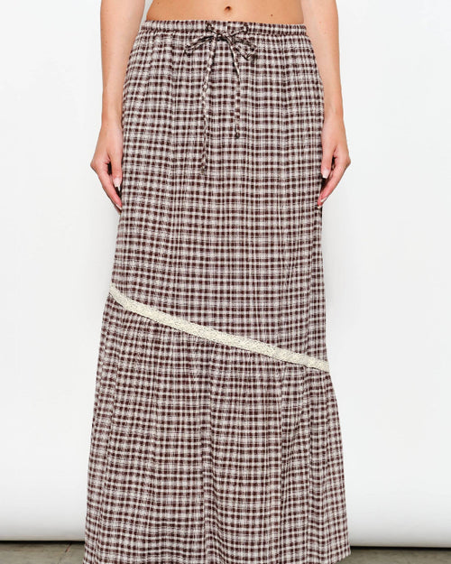Ellis Plaid Maxi Skirt