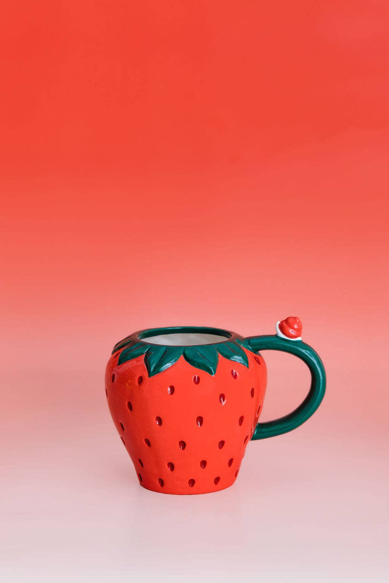 Ceramic Mug, Strawberry