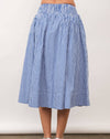 Drop Waist Blue Gingham Skirt