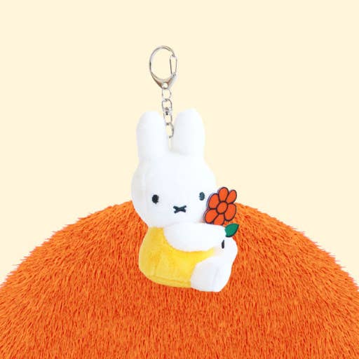 Miffy & Friends with Flower Plush Key Chain bag Charm