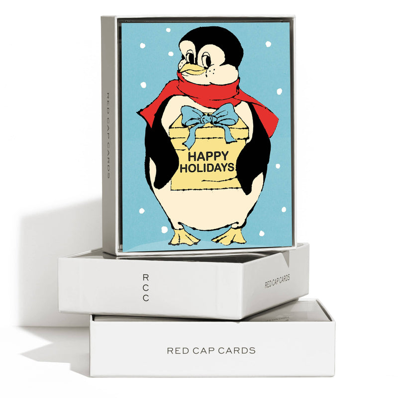 Holiday Penguin Greeting Card