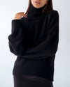 Black Meg Turtleneck Sweater