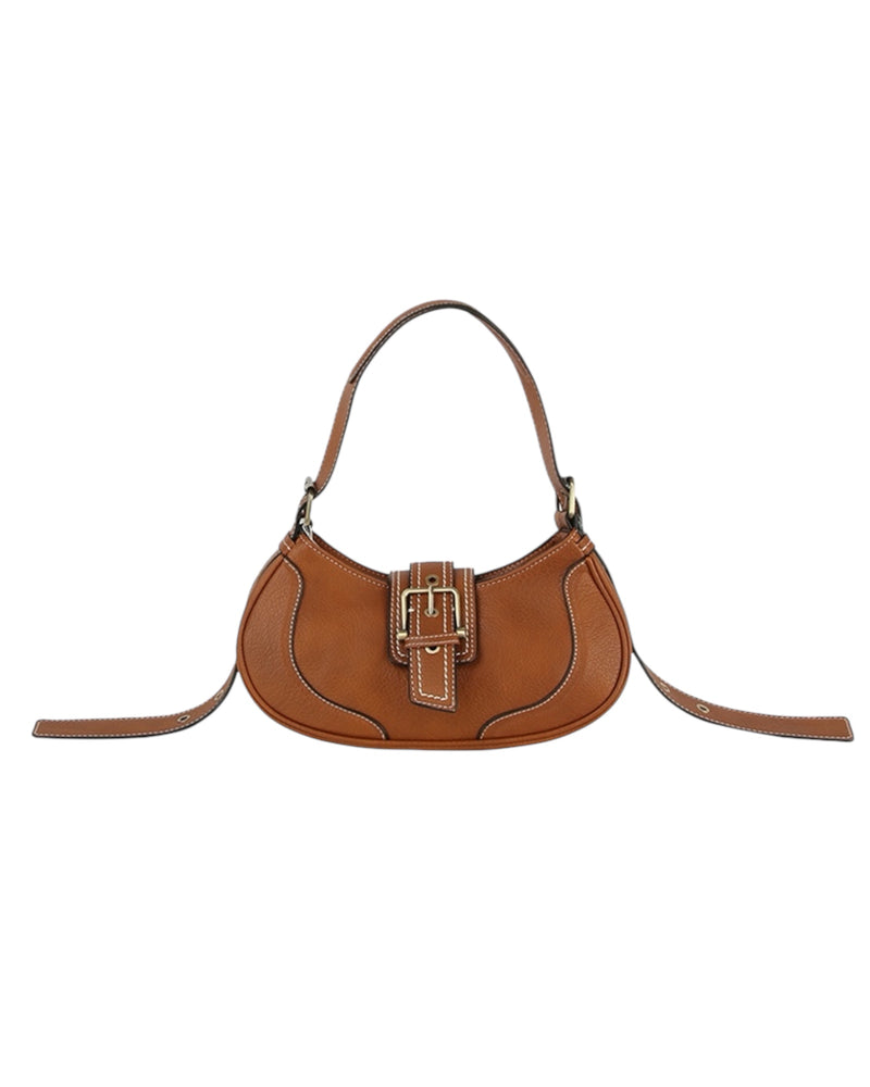 Brown Ami Buckle Bag