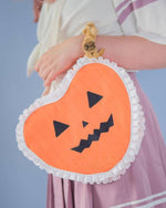 Heart Ruffle Pumpkin Bag