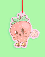 Strawberry Toot Funny Fruit Scented Car Air Freshener