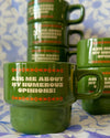 Ask me About my Numerous Opinions- Stackable Ceramic Mug