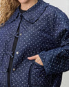 Plus Collared Quilted Jacket
