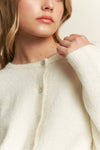 Cozy Ivory  Knit Cardigan