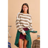 Striped Crew Neck Cozy Sweater