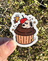 Snoopy Cupcake Sticker