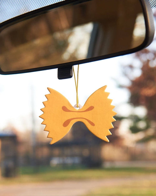 Farfalle Bowtie Pasta Hanging Air Freshener - Lemon Scent -