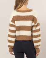 Brown Striped Malin Sweater