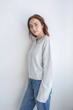 Light Gray Piper Cardigan