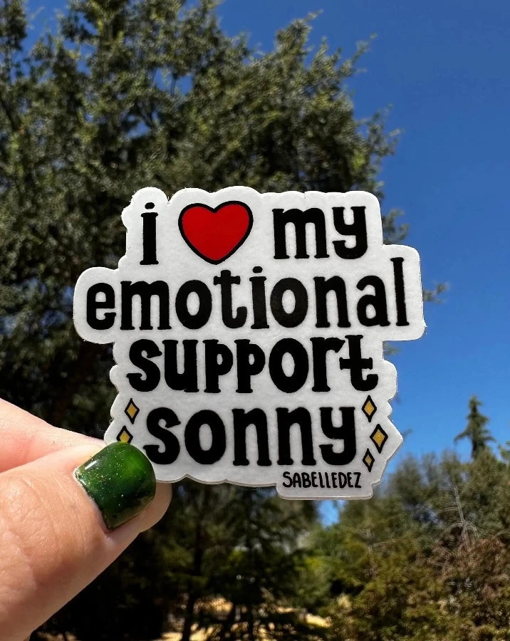 Emotional Support Sonny Sticker