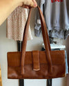 Vintage Brown Baguette Bag