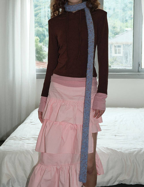 Oatmeal Leighton Skinny Scarf