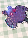 Mothman Cryptid Holographic Ice Cream Sticker