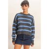 Striped Crew Neck Cozy Sweater