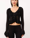 Brooklyn Ruffle Knit Top