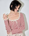 Striped Jeane Scoop Neck Top