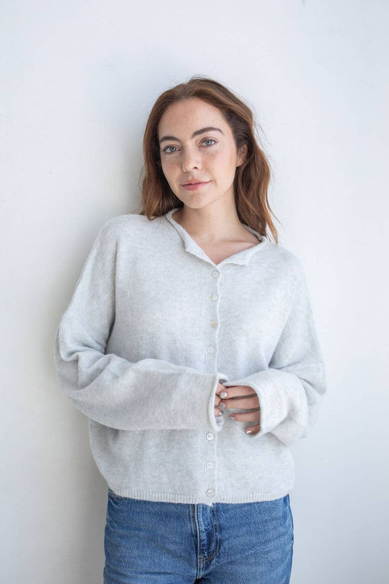 Light Gray Piper Cardigan