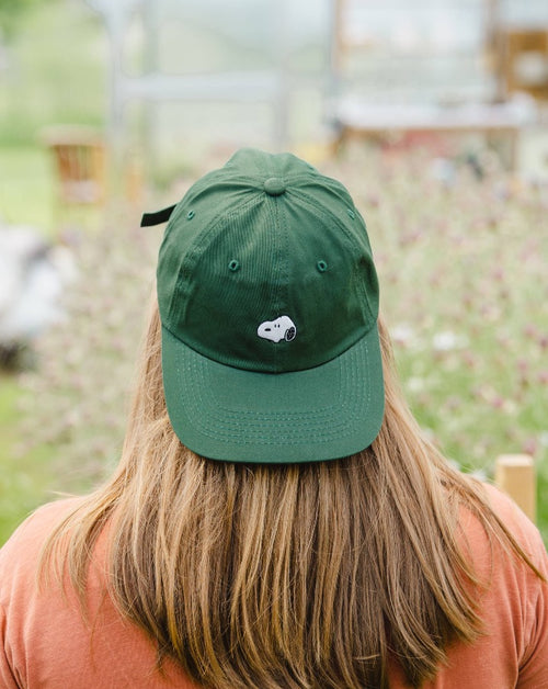 3P4 x Peanuts® - Snoopy Embroidered Dad Hat (Forest)