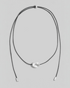 Large Oval Pendant Adjustable Cord Necklace