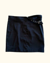 Vintage Black Mini Skirt with Belt