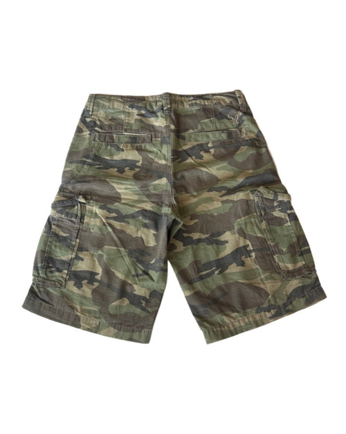 Vintage Army Green Camo Shorts