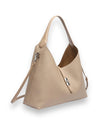 Beige Sienna Pebble Shoulder Bag