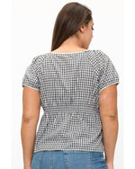 Plus Size Lucie Gingham Top