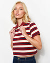 Cammy Cropped Rugby Tee