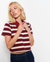 Cammy Cropped Rugby Tee