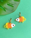 Candy Corn Rat Earrings