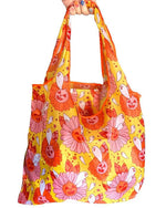 Spooky Retro Ghost Floral Reusable Tote