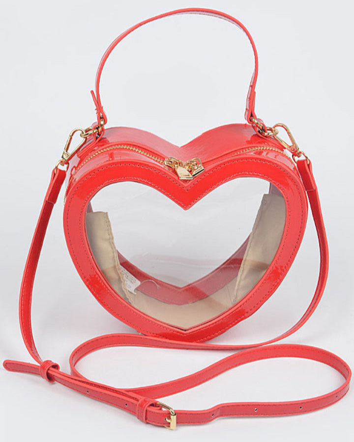 Clear heart bag