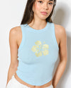 Baby Blue Flower Tank