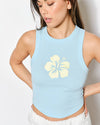 Baby Blue Flower Tank